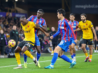 #24, Toti Gomes of Wolves controls the ball during the Premier League match between Wolverhampton Wanderers and Crystal Palace at Molineux i...