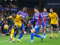 #24, Toti Gomes of Wolves controls the ball during the Premier League match between Wolverhampton Wanderers and Crystal Palace at Molineux i...