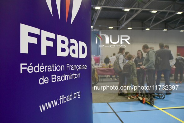 The French Badminton Championships for disabled people take place in Valence, Drome, on November 2, 2024. 