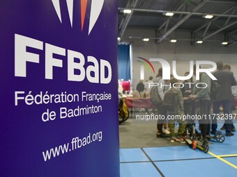 The French Badminton Championships for disabled people take place in Valence, Drome, on November 2, 2024. (