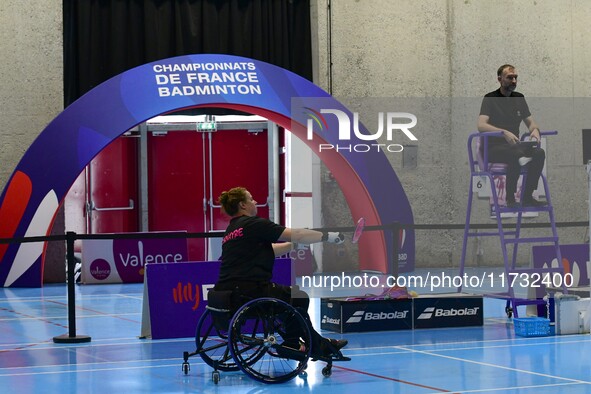 The French Badminton Championships for disabled people take place in Valence, Drome, on November 2, 2024. 