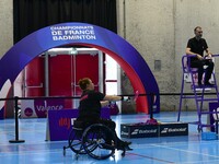 The French Badminton Championships for disabled people take place in Valence, Drome, on November 2, 2024. (