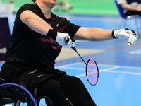 The French Badminton Championships for disabled people take place in Valence, Drome, on November 2, 2024. (