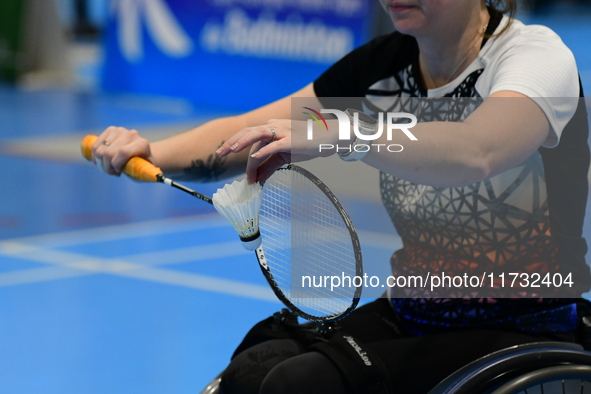 The French Badminton Championships for disabled people take place in Valence, Drome, on November 2, 2024. 