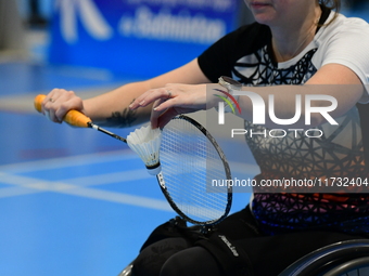 The French Badminton Championships for disabled people take place in Valence, Drome, on November 2, 2024. (