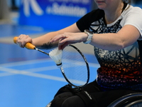 The French Badminton Championships for disabled people take place in Valence, Drome, on November 2, 2024. (