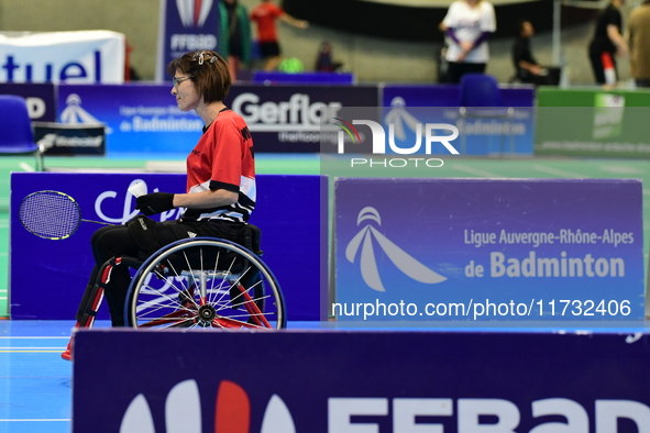 The French Badminton Championships for disabled people take place in Valence, Drome, on November 2, 2024. 