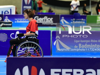 The French Badminton Championships for disabled people take place in Valence, Drome, on November 2, 2024. (