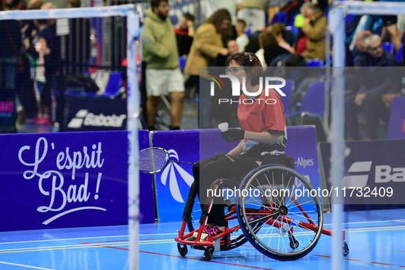 The French Badminton Championships for disabled people take place in Valence, Drome, on November 2, 2024. 