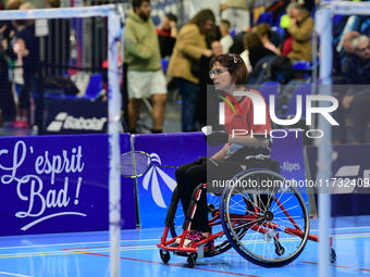 The French Badminton Championships for disabled people take place in Valence, Drome, on November 2, 2024. (