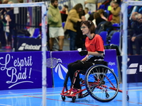 The French Badminton Championships for disabled people take place in Valence, Drome, on November 2, 2024. (