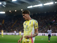 Nicolo Savona of Juventus participates in the Italian Serie A Enilive soccer championship match between Udinese Calcio and Juventus FC at Bl...