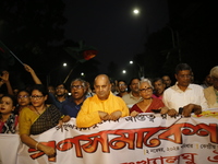 Minority people participate in a protest demanding protections for Hindus and other minorities in Dhaka, Bangladesh, on November 2, 2024. Fo...