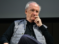 Hubert Vedrine, former Minister of Europe and Foreign Affairs of France, attends the first book fair in Valence, France, on November 2, 2024...