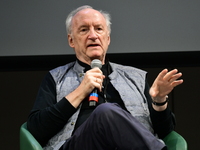 Hubert Vedrine, former Minister of Europe and Foreign Affairs of France, attends the first book fair in Valence, France, on November 2, 2024...