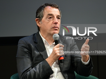 Jerome Fourquet attends the first book fair in Valence, Drome, on November 2, 2024. (