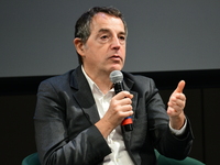 Jerome Fourquet attends the first book fair in Valence, Drome, on November 2, 2024. (