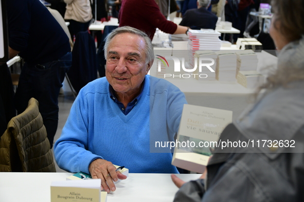 Allain Bougrain Dubourg attends the first book fair in Valence, Drome, on November 2, 2024. 