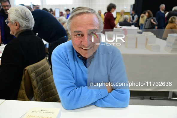 Allain Bougrain Dubourg attends the first book fair in Valence, Drome, on November 2, 2024. 