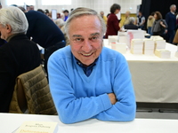 Allain Bougrain Dubourg attends the first book fair in Valence, Drome, on November 2, 2024. (