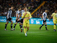 Francisco Conceicao of Juventus participates in the Italian Serie A Enilive soccer championship match between Udinese Calcio and Juventus FC...