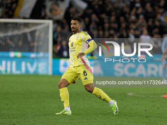 Luiz Da Silva Danilo of Juventus plays during the Italian Serie A Enilive soccer championship match between Udinese Calcio and Juventus FC a...