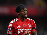 Anthony Elanga of Nottingham Forest participates in the Premier League match between Nottingham Forest and West Ham United at the City Groun...