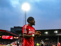 Anthony Elanga of Nottingham Forest participates in the Premier League match between Nottingham Forest and West Ham United at the City Groun...