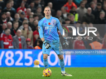 Matz Sels is the Nottingham Forest goalkeeper during the Premier League match between Nottingham Forest and West Ham United at the City Grou...