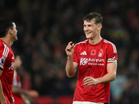 Ryan Yates of Nottingham Forest participates in the Premier League match between Nottingham Forest and West Ham United at the City Ground in...