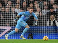 Matz Sels, Nottingham Forest goalkeeper, is in action during the Premier League match between Nottingham Forest and West Ham United at the C...