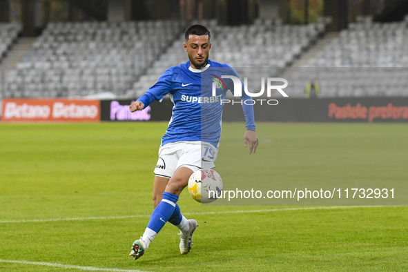 Robert Mustaca participates in the Romanian Cup match between Sanatatea Cluj and Farul Constanta at Cluj Arena in Cluj, Romania, on October...