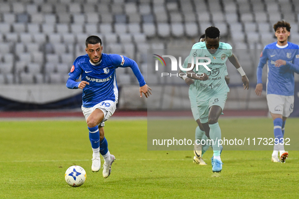 Robert Mustaca participates in the Romanian Cup match between Sanatatea Cluj and Farul Constanta at Cluj Arena in Cluj, Romania, on October...