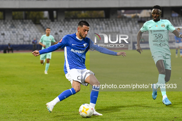 Robert Mustaca participates in the Romanian Cup match between Sanatatea Cluj and Farul Constanta at Cluj Arena in Cluj, Romania, on October...