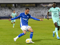 Robert Mustaca participates in the Romanian Cup match between Sanatatea Cluj and Farul Constanta at Cluj Arena in Cluj, Romania, on October...