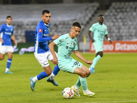 Denis Paul is in action during the Romanian Cup match between Sanatatea Cluj and Farul Constanta in Cluj, Romania, on October 31, 2024, at C...