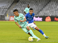 Denis Paul is in action during the Romanian Cup match between Sanatatea Cluj and Farul Constanta in Cluj, Romania, on October 31, 2024, at C...