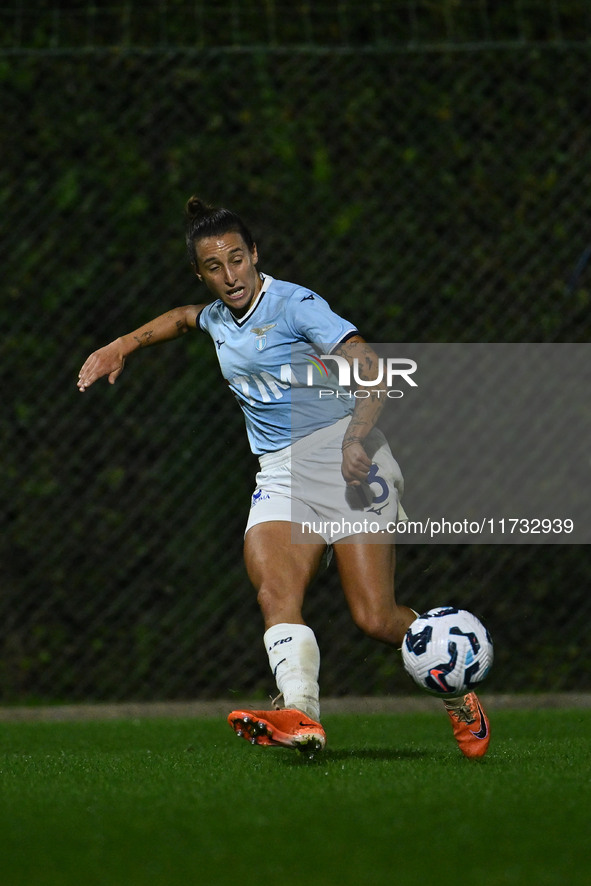 Elisabetta Oliviero of S.S. Lazio is in action during the 8th day of the Serie A Femminile eBay Championship between S.S. Lazio and F.C. Com...