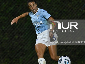 Elisabetta Oliviero of S.S. Lazio is in action during the 8th day of the Serie A Femminile eBay Championship between S.S. Lazio and F.C. Com...