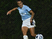 Elisabetta Oliviero of S.S. Lazio is in action during the 8th day of the Serie A Femminile eBay Championship between S.S. Lazio and F.C. Com...