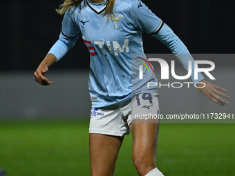 Martina Zanoli of S.S. Lazio is in action during the 8th day of the Serie A Femminile eBay Championship between S.S. Lazio and F.C. Como at...