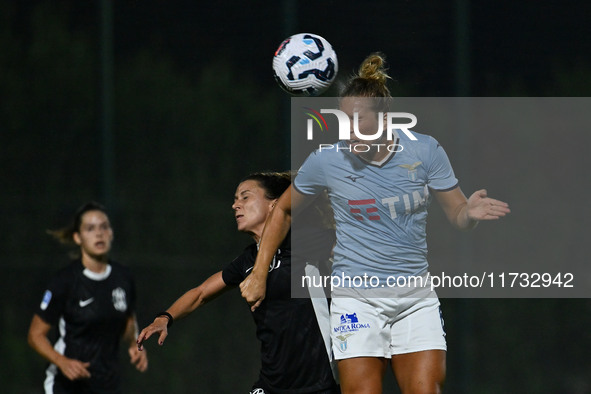 Louise Eriksen of S.S. Lazio is in action during the 8th day of the Serie A Femminile eBay Championship between S.S. Lazio and F.C. Como at...