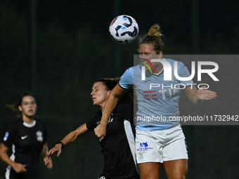 Louise Eriksen of S.S. Lazio is in action during the 8th day of the Serie A Femminile eBay Championship between S.S. Lazio and F.C. Como at...