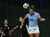 Louise Eriksen of S.S. Lazio is in action during the 8th day of the Serie A Femminile eBay Championship between S.S. Lazio and F.C. Como at...