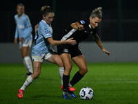 Noemi Visentin of S.S. Lazio is in action during the 8th day of the Serie A Femminile eBay Championship between S.S. Lazio and F.C. Como at...