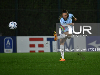 Martina Zanoli of S.S. Lazio is in action during the 8th day of the Serie A Femminile eBay Championship between S.S. Lazio and F.C. Como at...