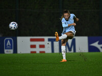 Martina Zanoli of S.S. Lazio is in action during the 8th day of the Serie A Femminile eBay Championship between S.S. Lazio and F.C. Como at...