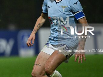 Noemi Visentin of S.S. Lazio is in action during the 8th day of the Serie A Femminile eBay Championship between S.S. Lazio and F.C. Como at...