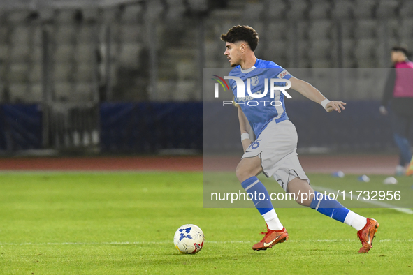 Gabriel Buta is in action during the Romanian Cup match between Sanatatea Cluj and Farul Constanta at Cluj Arena in Cluj, Romania, on Octobe...