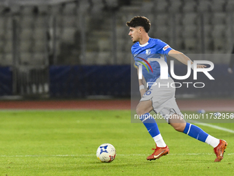 Gabriel Buta is in action during the Romanian Cup match between Sanatatea Cluj and Farul Constanta at Cluj Arena in Cluj, Romania, on Octobe...